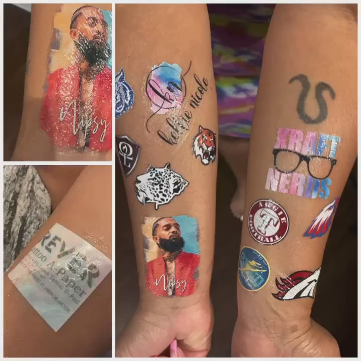 Custom Temporary Tattoos | Mi Ink Tattoos